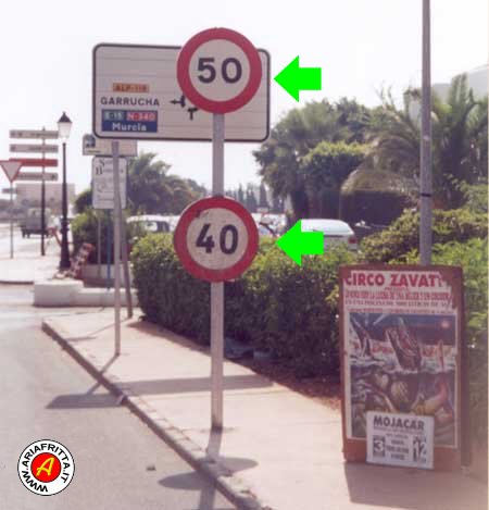 Anche in Spagna hanno le idee chiare sui limiti di velocit.
