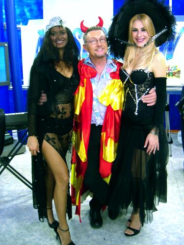 Con Dores e Silvia nella puntata dedicata ad Halloween.