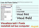 Vedi i tuoi FONTS