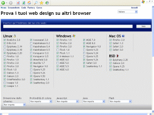 Su Browsershots puoi testare la vista del tuo sito con pi di 40 browser diversi.