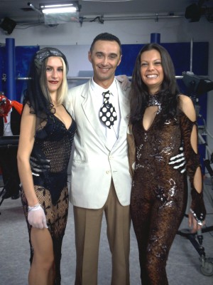Giuseppe Giacobazzi ad Halloween con Silvia ed Eleonora