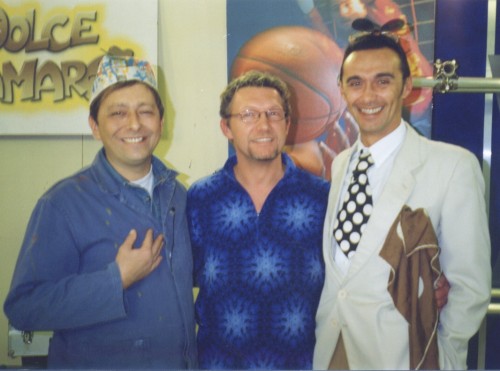 Con Duilio Pizzocchi e Giuseppe Giacobazzi.